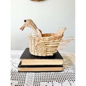 Vintage Wicker Chicken Basket